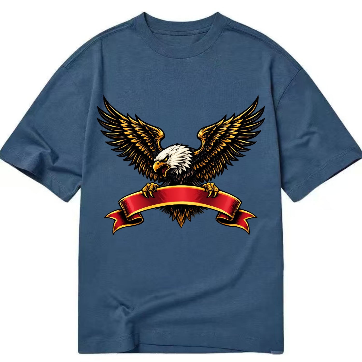 Eagle Banner - Classic T-shirt - Twilight Navy(Blue)