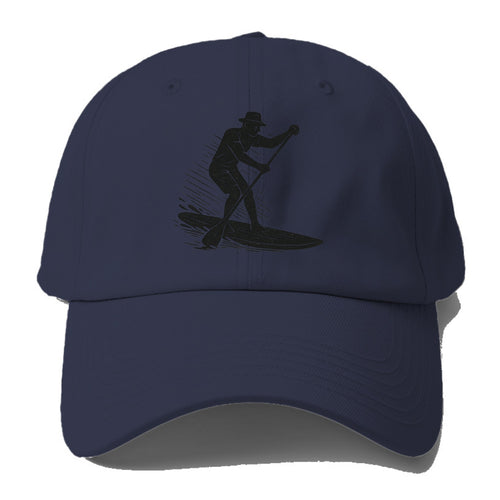Stand-up paddleboarder on calm water - Baseball Cap For Big Heads