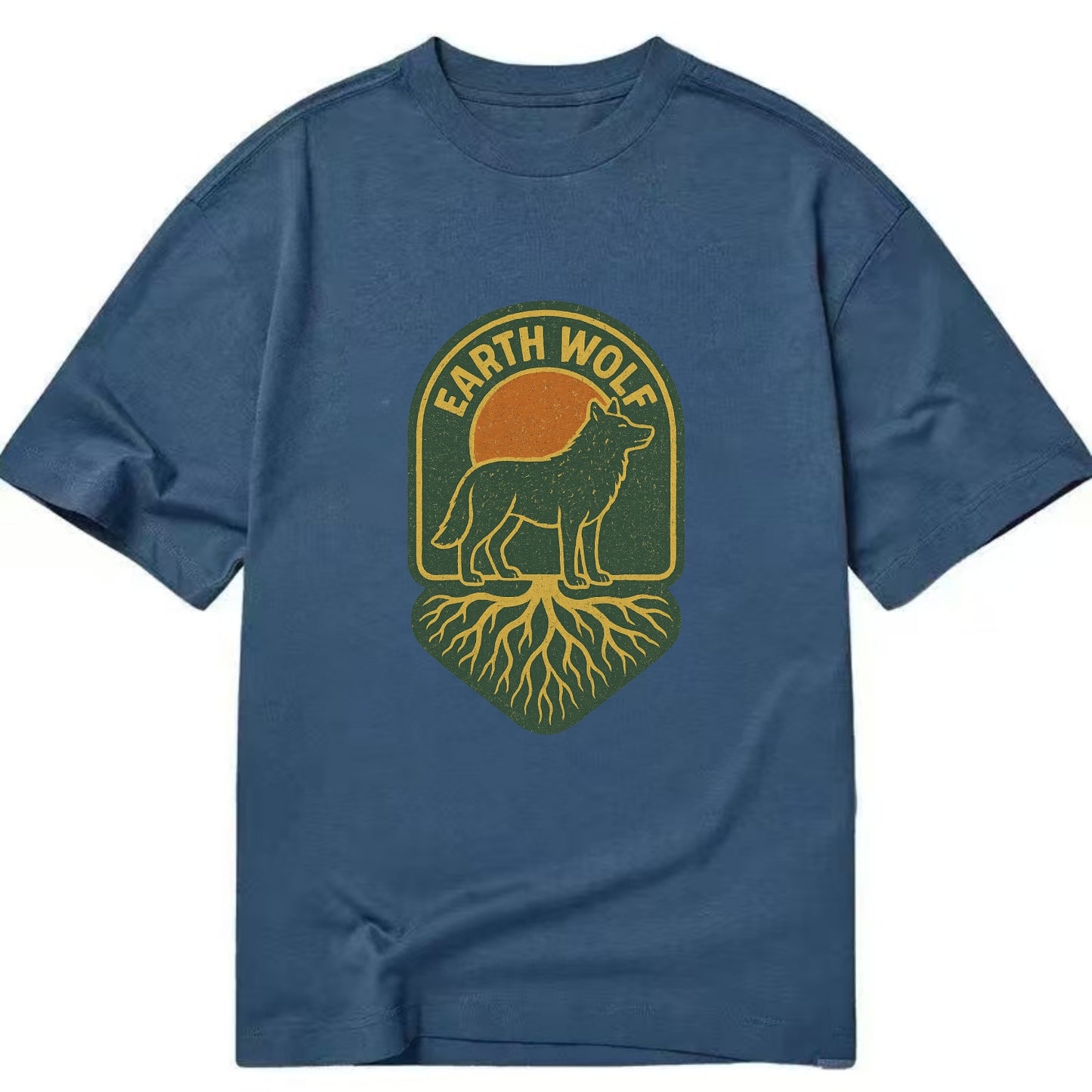 Earth Wolf Roots  - Classic T-shirt - Twilight Navy(Blue)