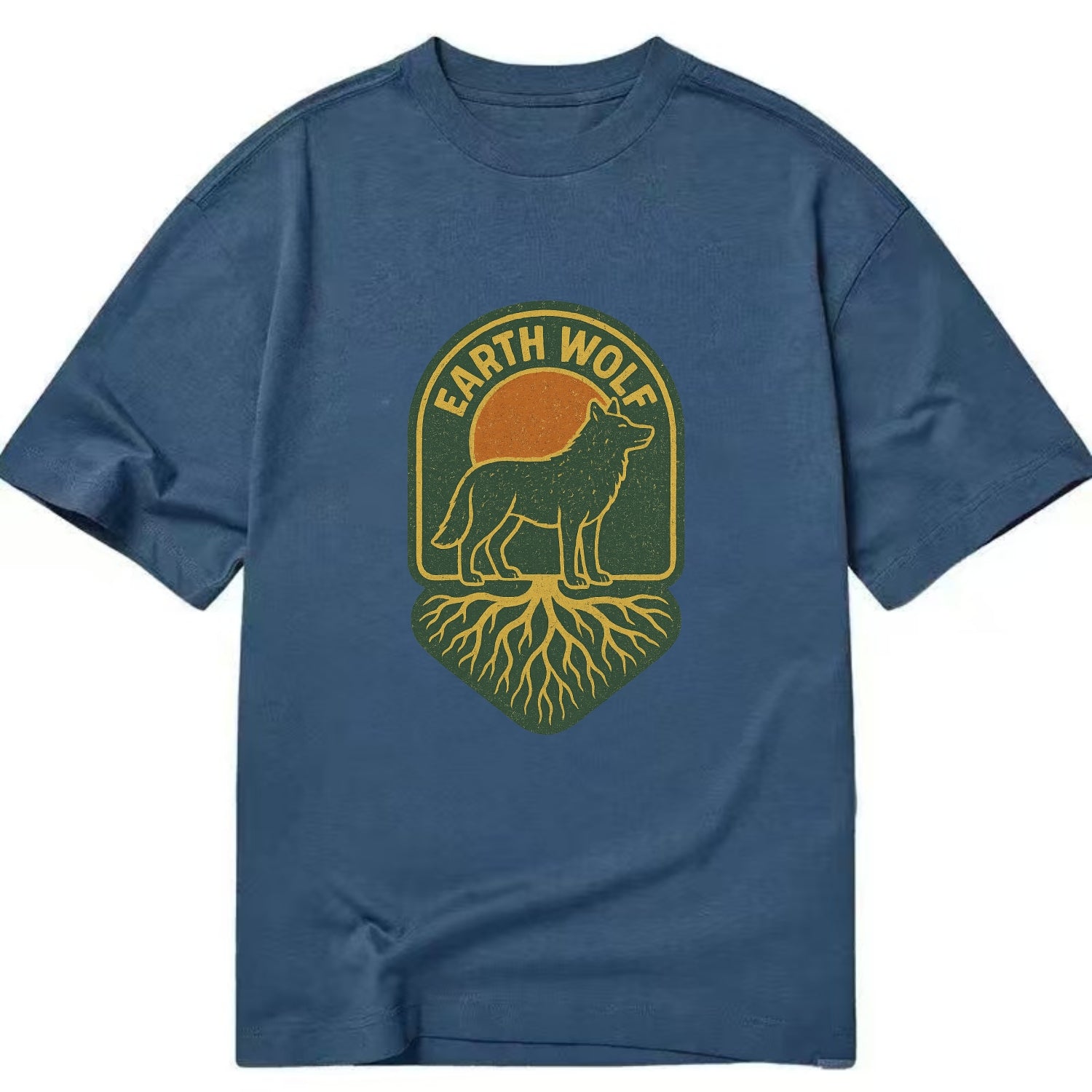 Earth Wolf Roots  - Classic T-shirt - Twilight Navy(Blue)