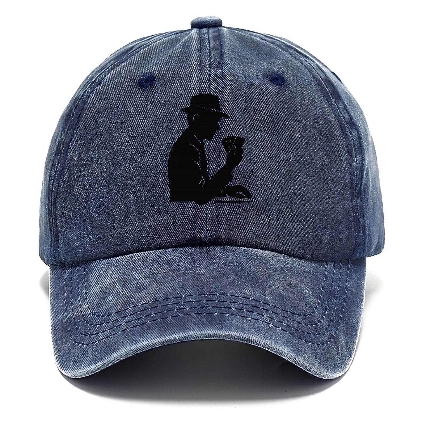 Poker player with cards close - Classic Cap - Twilight Navy(Blue)