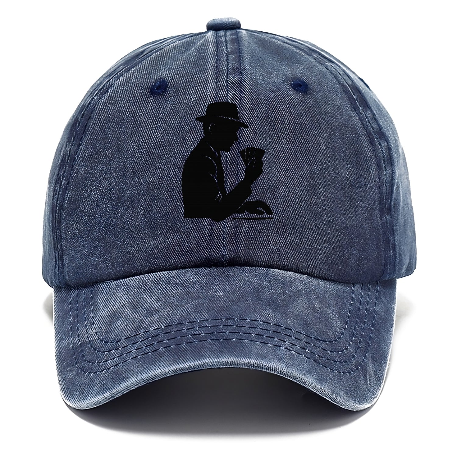 Poker player with cards close - Classic Cap - Twilight Navy(Blue)