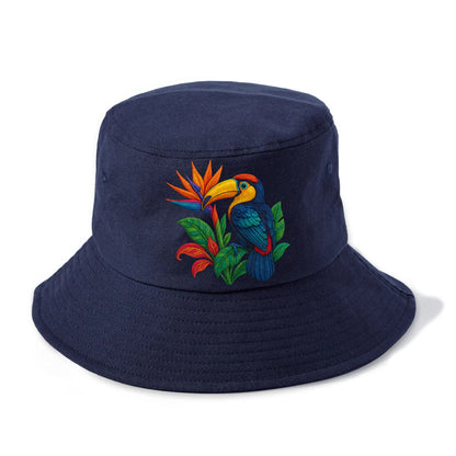 Toucan Paradise - Bucket Hat - Twilight Navy(Blue)