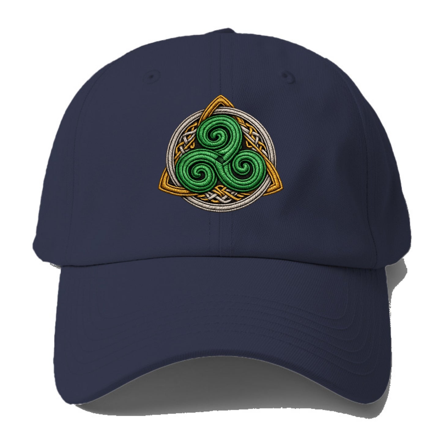 Spiral Knot Triskele - Baseball Cap For Big Heads - Twilight Navy(Blue)
