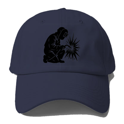 Welder sparks flying dramatically - Baseball Cap - Twilight Navy(Blue)