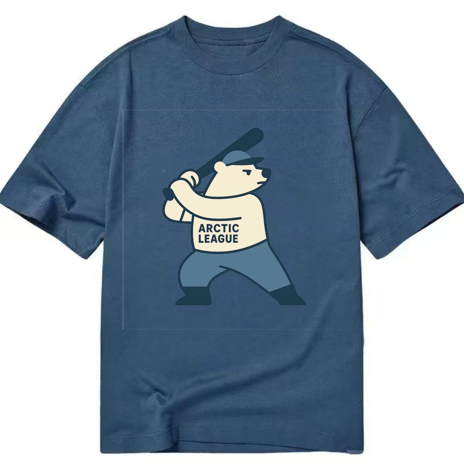 Polar Bear Baseball MVP - Classic T-shirt - Twilight Navy(Blue)