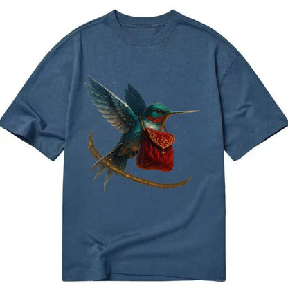Frostbite Hummingbird Courier  - Classic T-shirt - Twilight Navy(Blue)