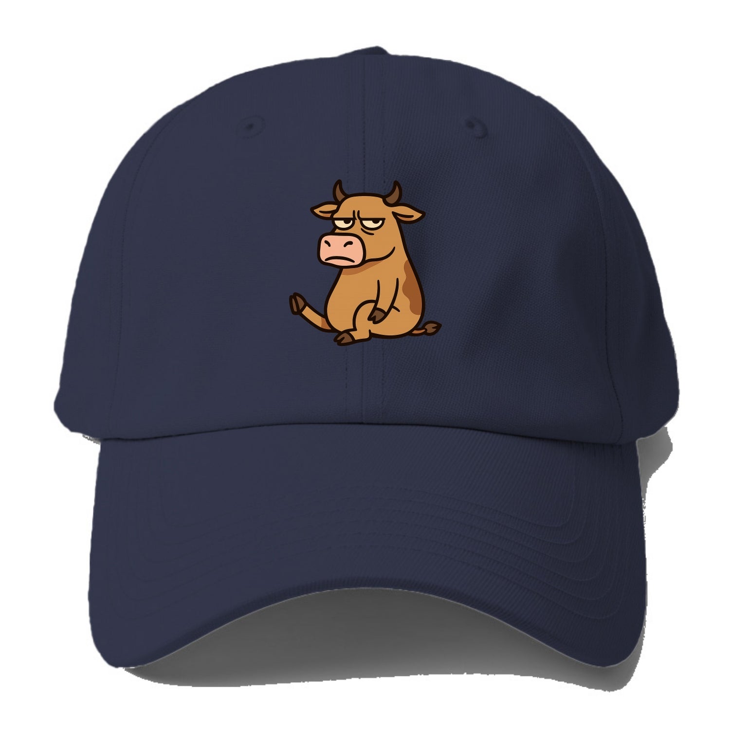 The Cow Judging Silently - Baseball Cap - Twilight Navy(Blue)