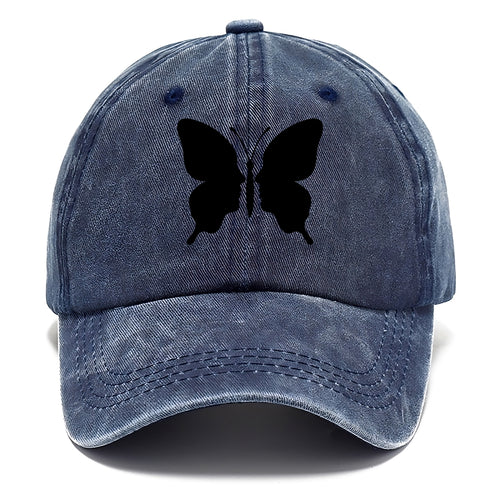 Butterfly wings - negative space reveals hidden faces or patterns - Classic Cap