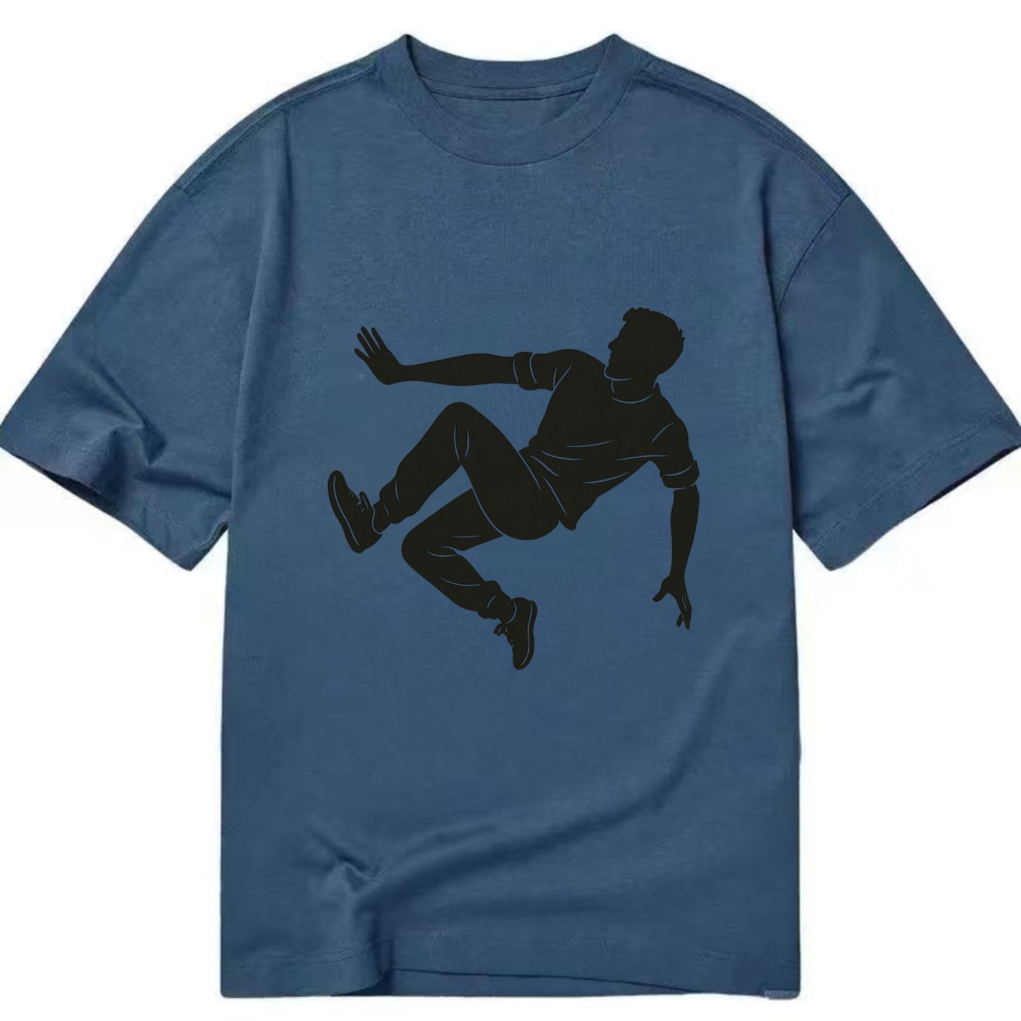 Parkour athlete wall run - Classic T-shirt - Twilight Navy(Blue)