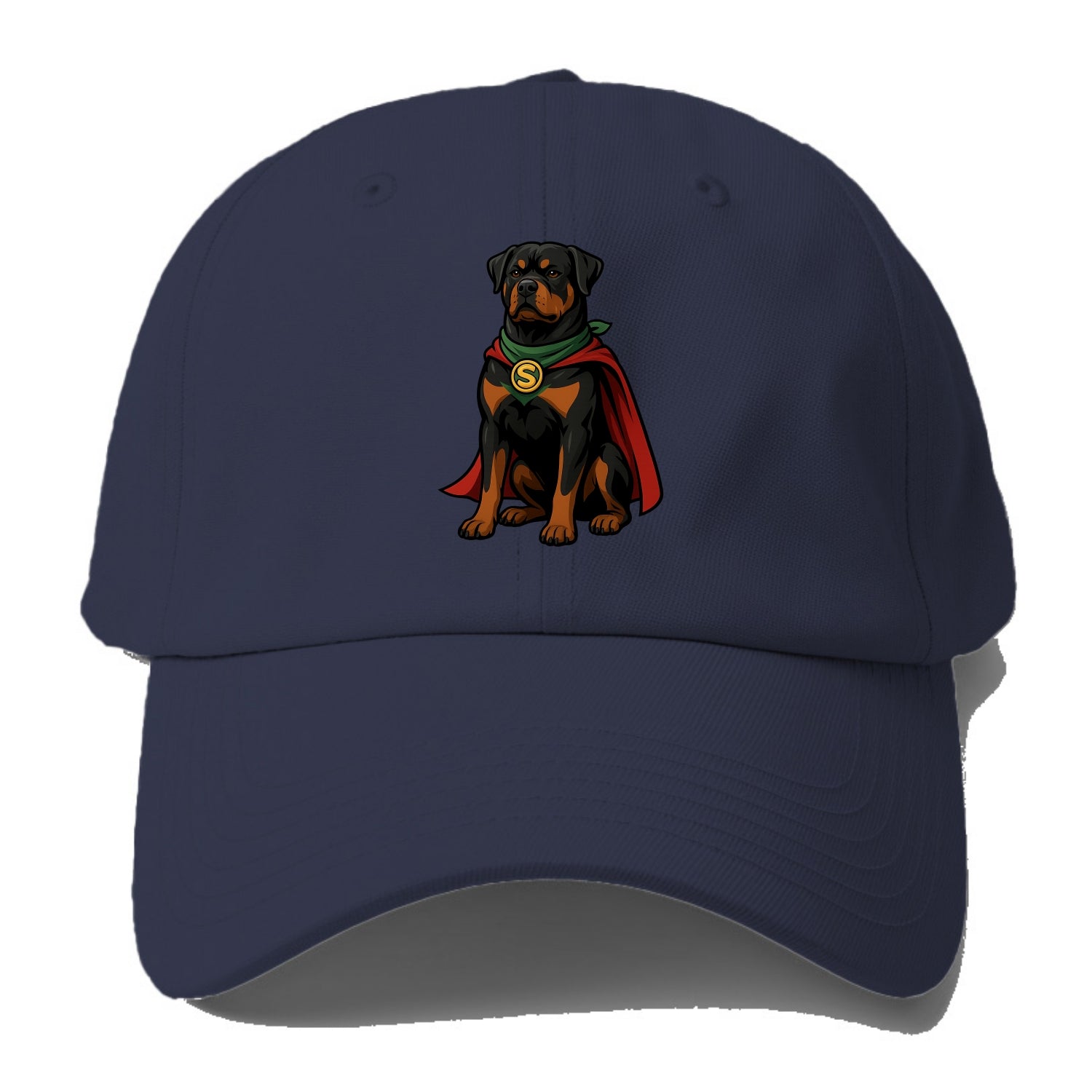 Rottweiler Strong Hero  - Baseball Cap F Baseball Cap For Big Heads - Twilight Navy(Blue)