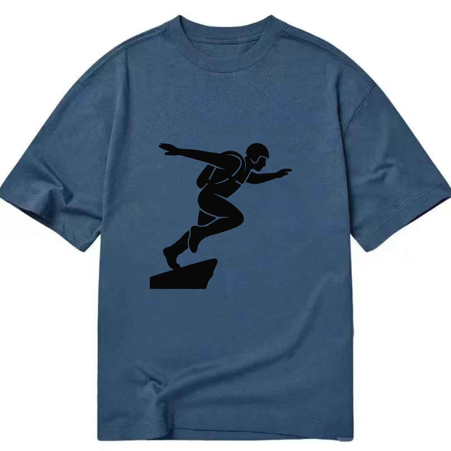 Base jumper launching off - Classic T-shirt - Twilight Navy(Blue)