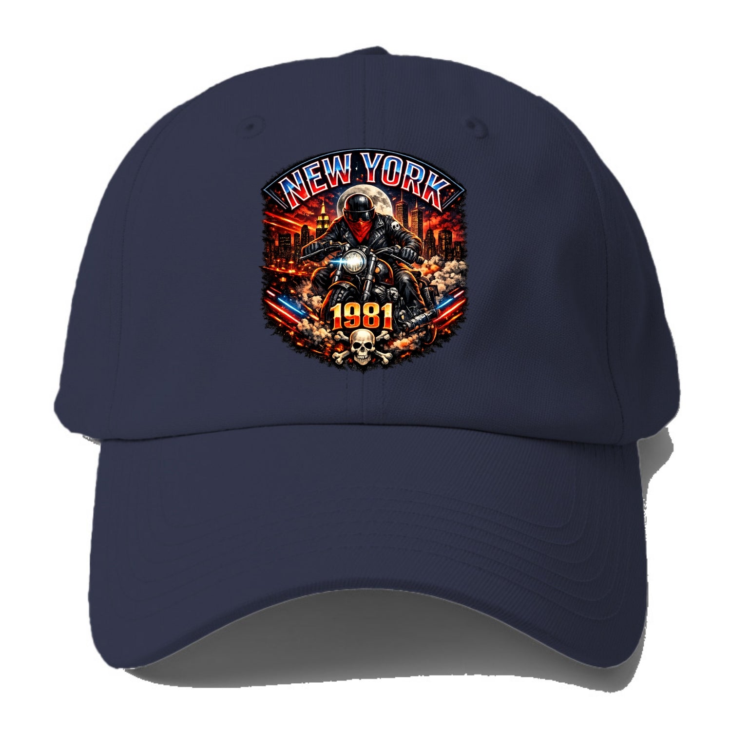 New York 1981 Biker - Baseball Cap - Twilight Navy(Blue)