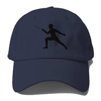 Fencer in lunge position - Baseball Cap - Twilight Navy(Blue)