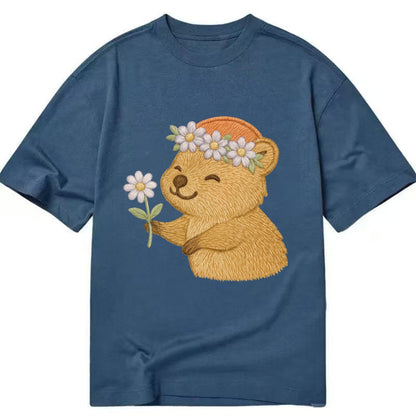 Quokka Daisy Chain - Classic T-shirt - Twilight Navy(Blue)