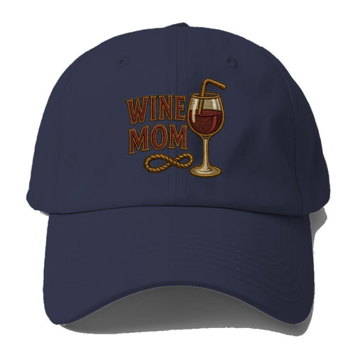 Wine Mom  - Baseball Cap For Big Heads