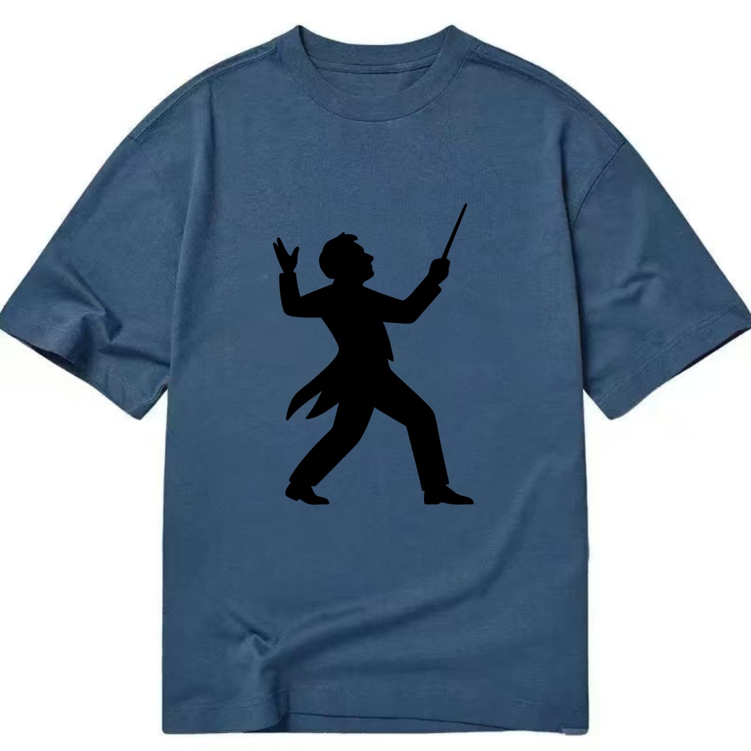 Conductor leading orchestra passionately - Classic T-shirt - Twilight Navy(Blue)