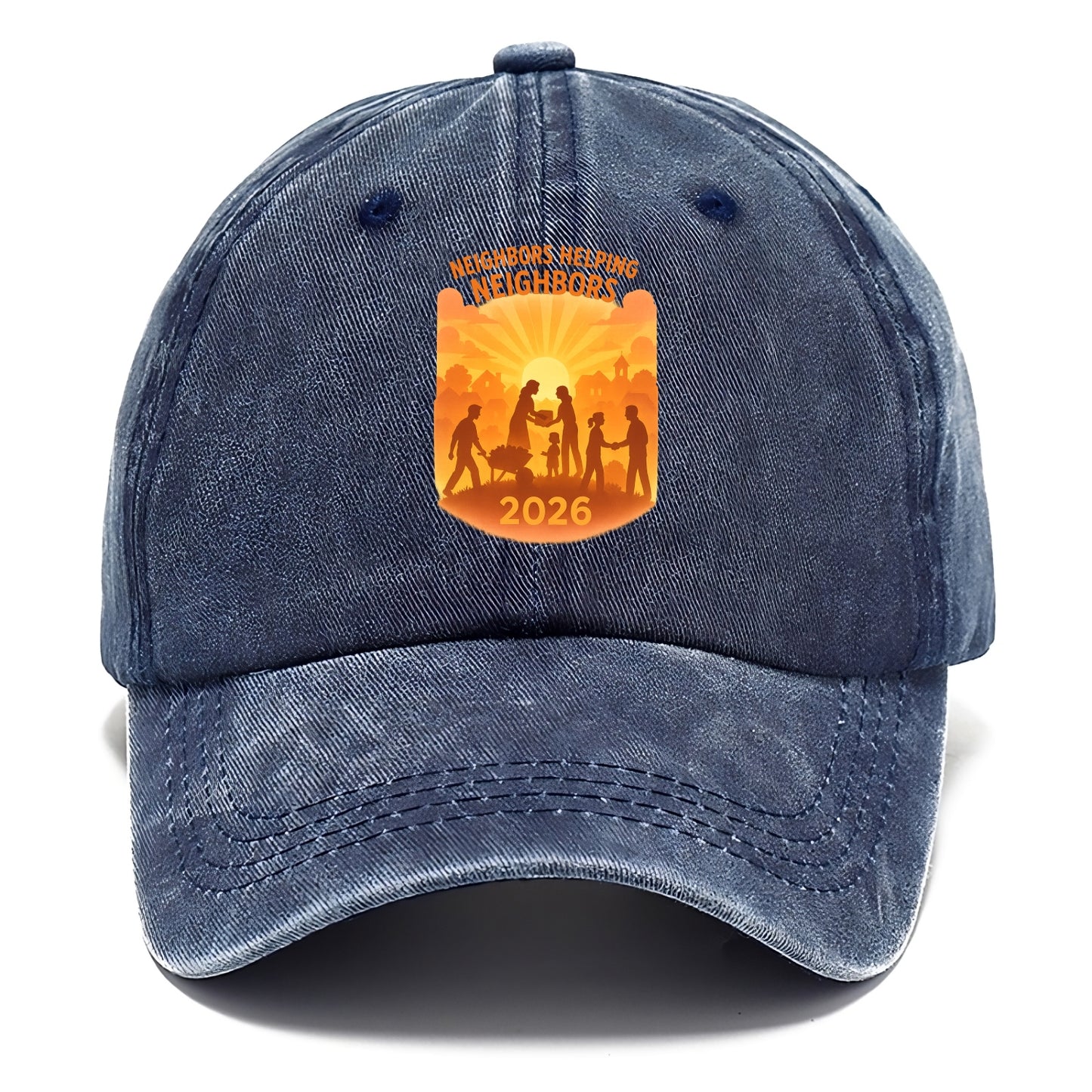 Local communities thriving with shared resources - "Neighbors Helping Neighbors" - - Classic Cap - Twilight Navy(Blue)