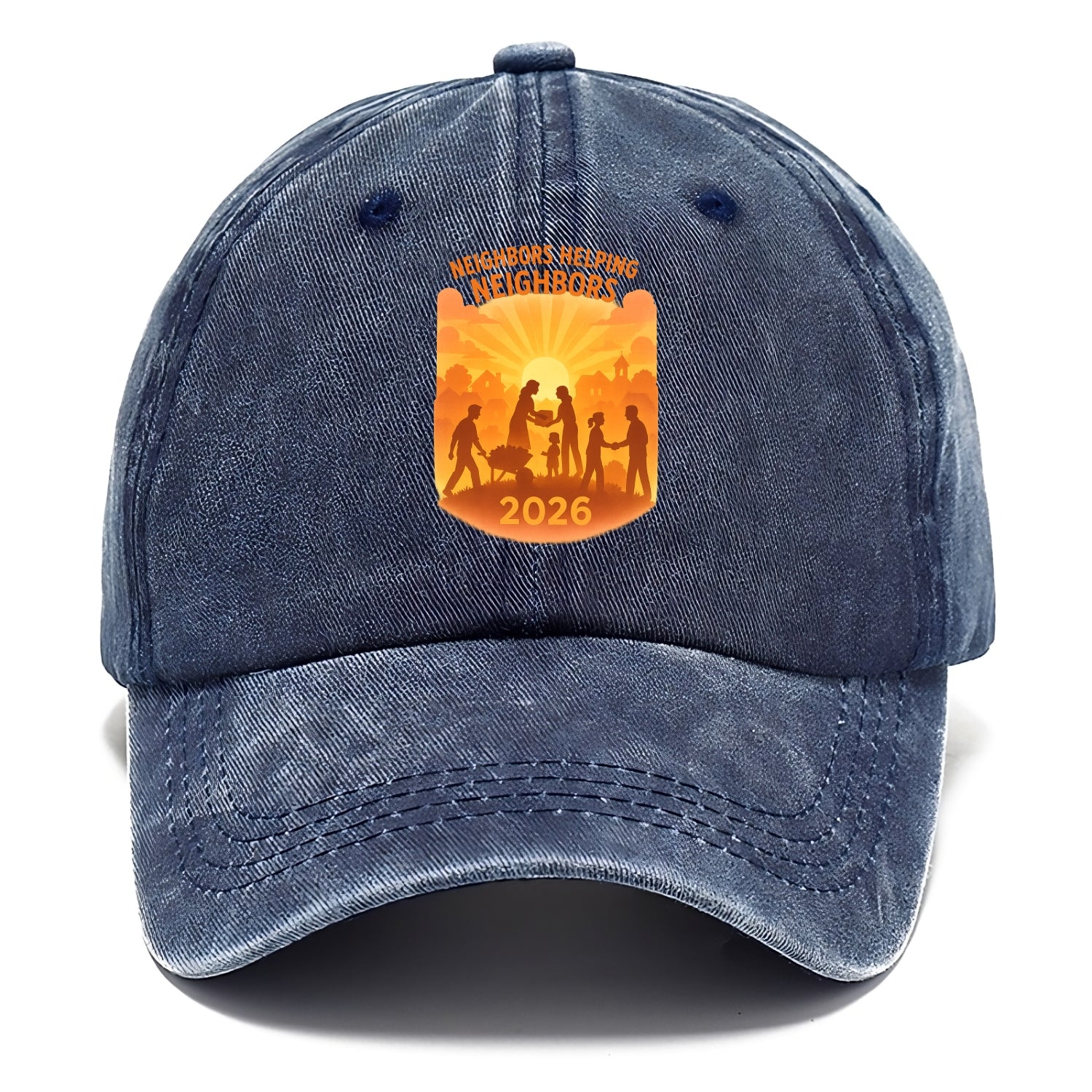 Local communities thriving with shared resources - "Neighbors Helping Neighbors" - - Classic Cap - Twilight Navy(Blue)
