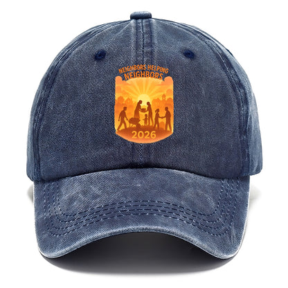 Local communities thriving with shared resources - "Neighbors Helping Neighbors" - - Classic Cap - Twilight Navy(Blue)