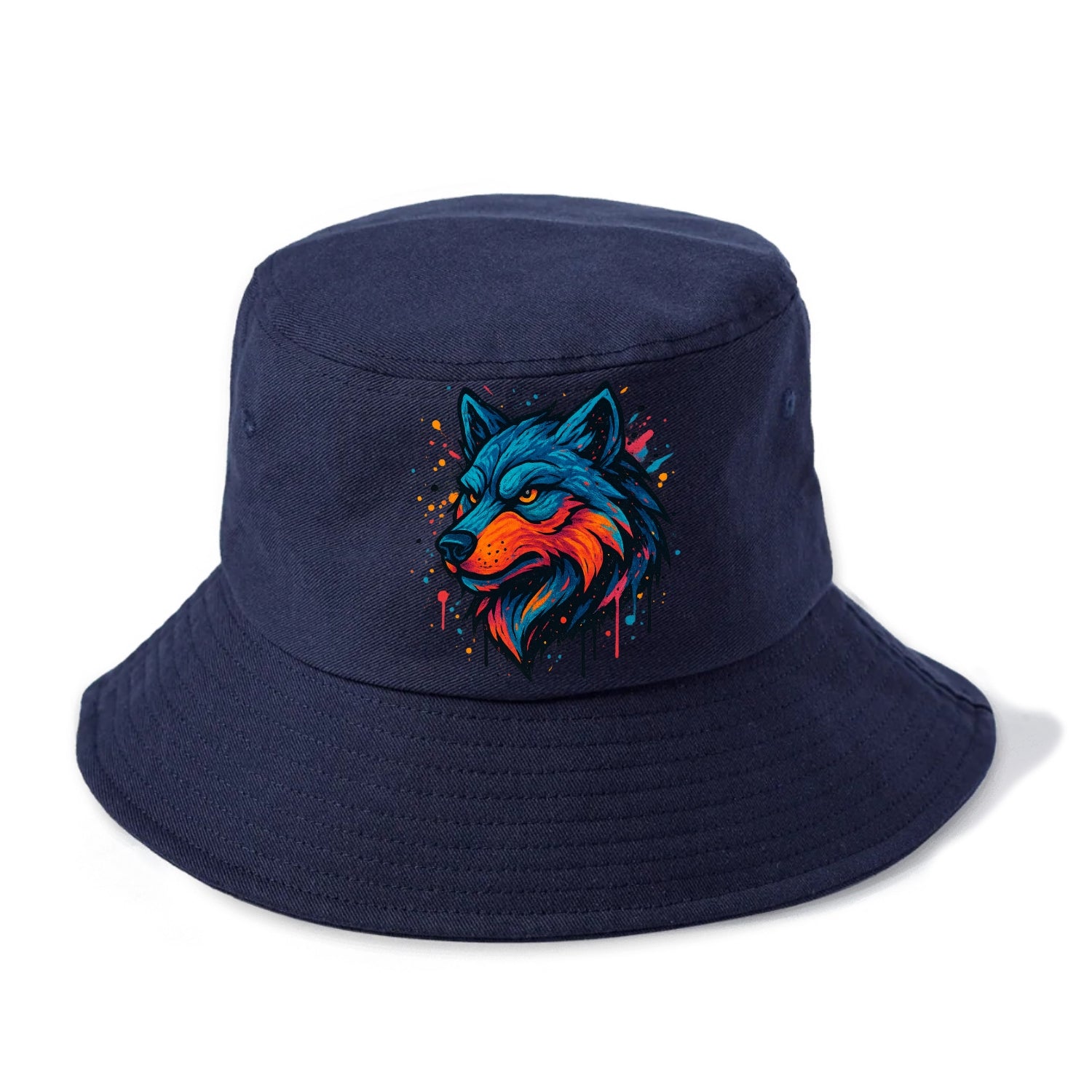 Velvet Wolf Royal  - Bucket Hat - Twilight Navy(Blue)