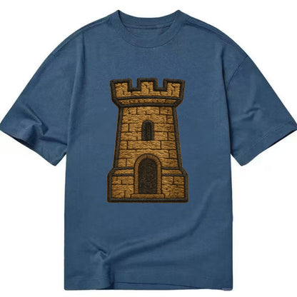 Castle Tower  - Classic T-shirt - Twilight Navy(Blue)
