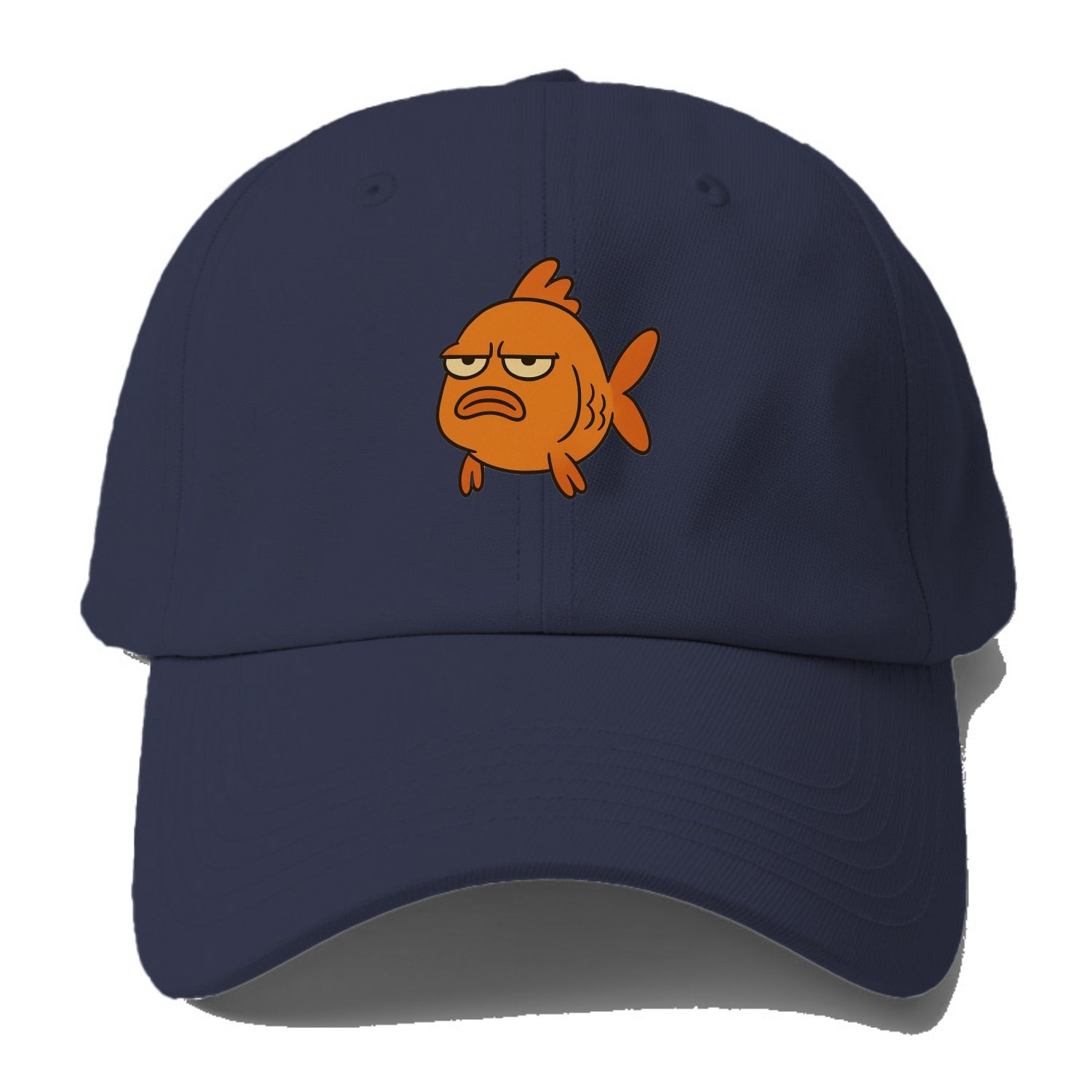 The Goldfish Judging Silently - Baseball Cap - Twilight Navy(Blue)