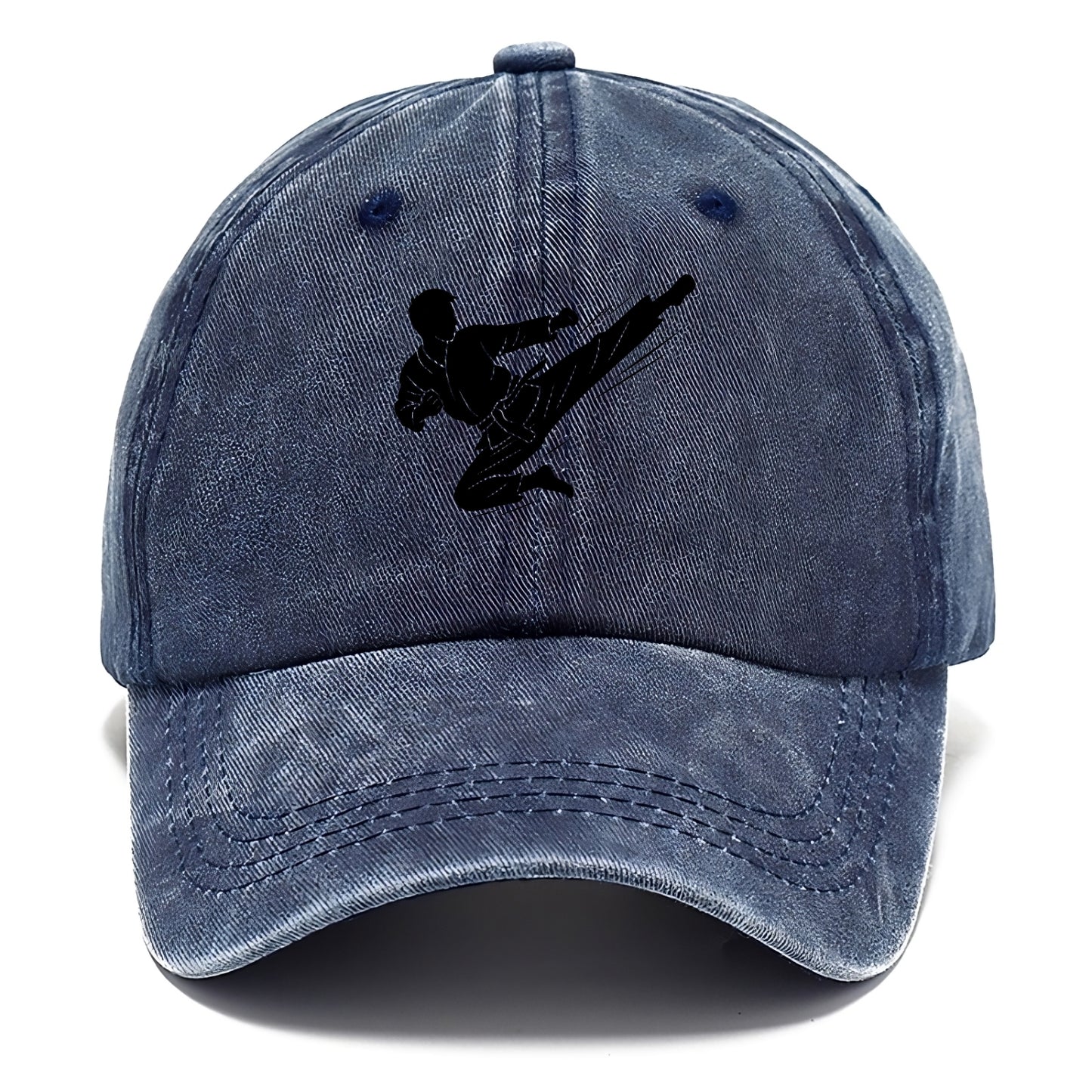 Korean taekwondo flying kick - Classic Cap - Twilight Navy(Blue)