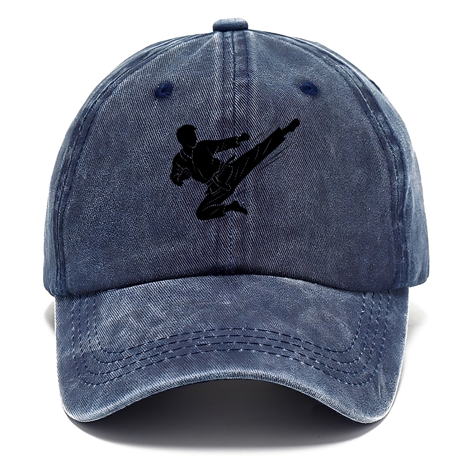 Korean taekwondo flying kick - Classic Cap - Twilight Navy(Blue)