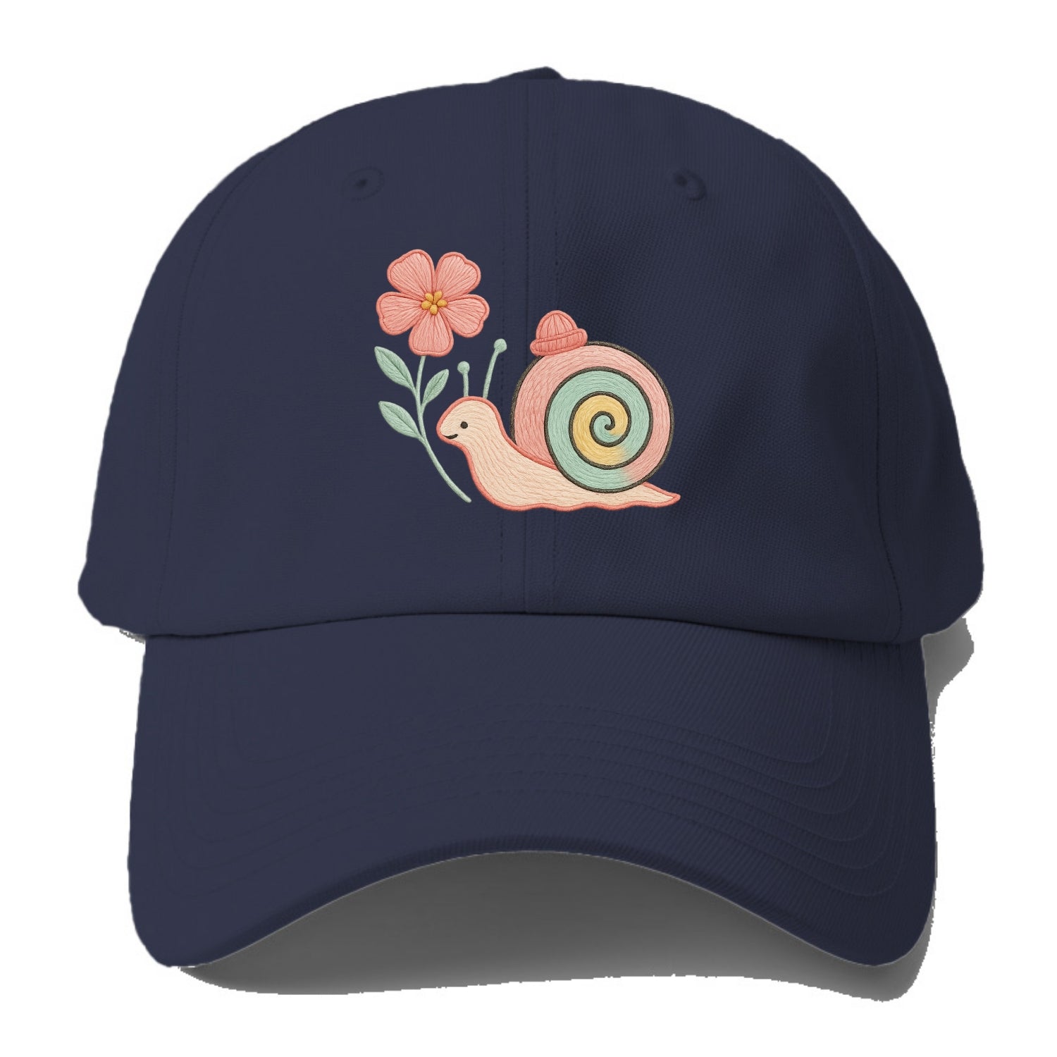 Coral Snail - Baseball Cap - Twilight Navy(Blue)