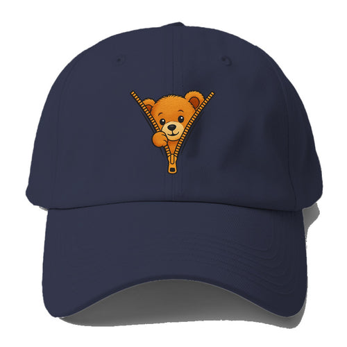 zipper bear - Baseball Cap