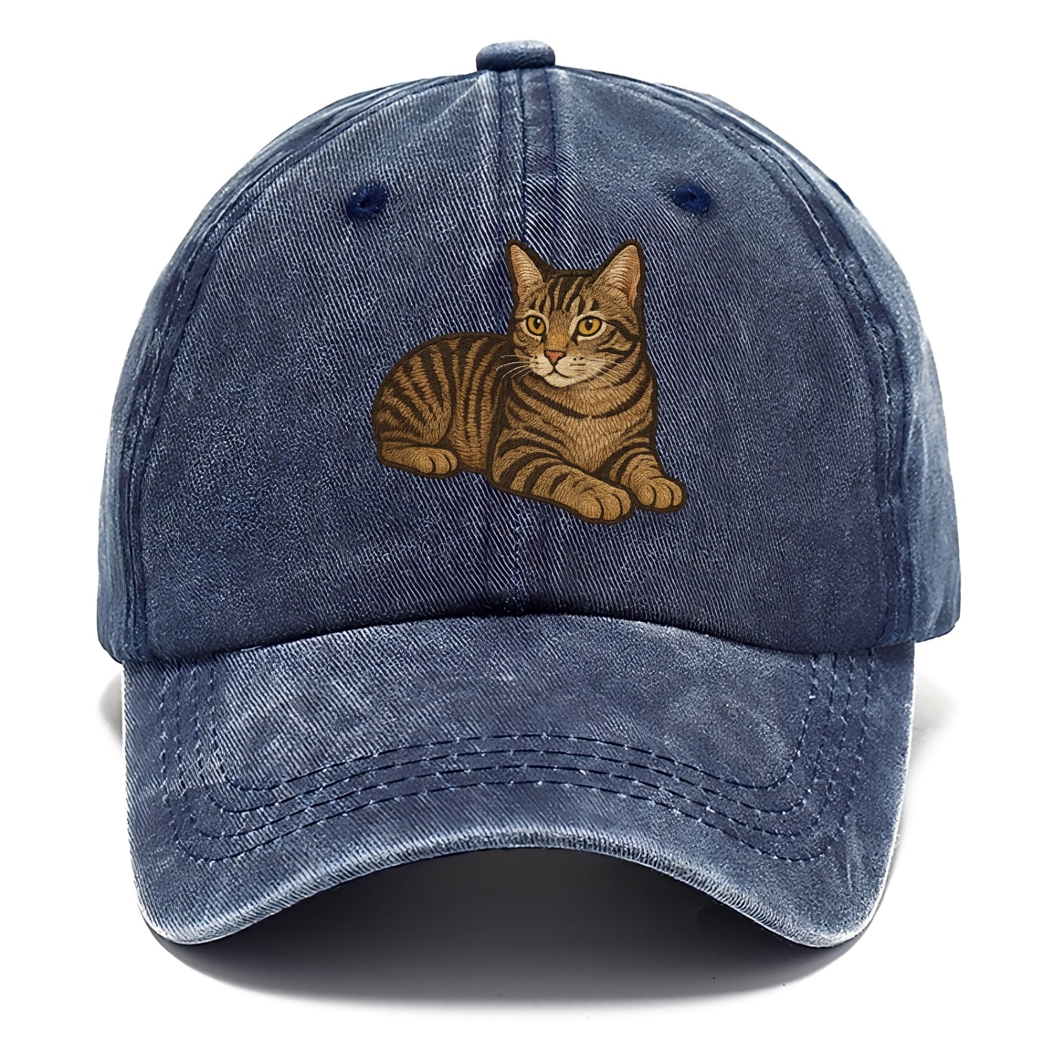 Manx  relaxed lying down with head up em Classic Cap - Twilight Navy(Blue)
