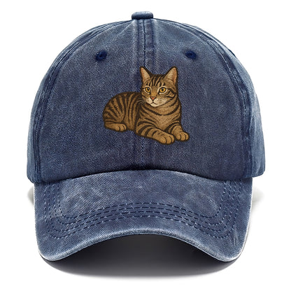 Manx  relaxed lying down with head up em Classic Cap - Twilight Navy(Blue)