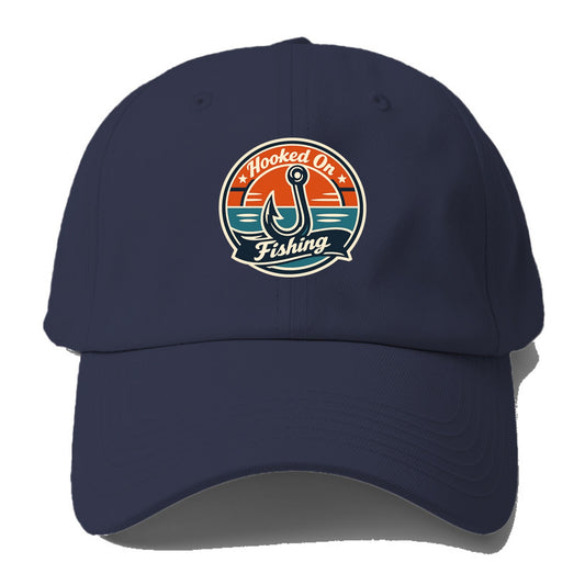 Angler's Emblem of Passion - Baseball Cap For Big Heads - Twilight Navy(Blue)