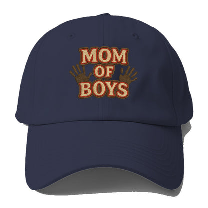 Mom Of Boys  - Baseball Cap For Big Heads - Twilight Navy(Blue)