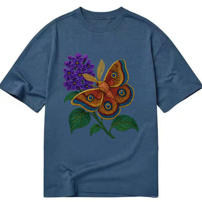Polyphemus Moth - Classic T-shirt - Twilight Navy(Blue)