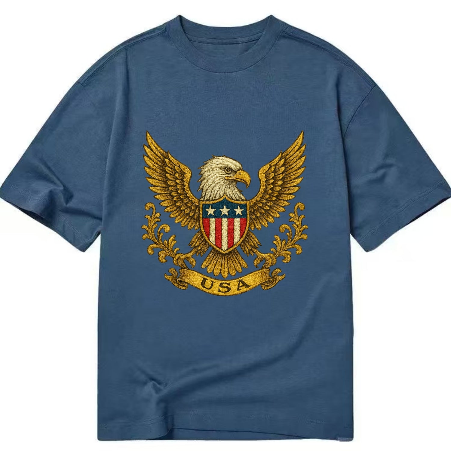 Usa Heritage Eagle 2 - Classic T-shirt - Twilight Navy(Blue)