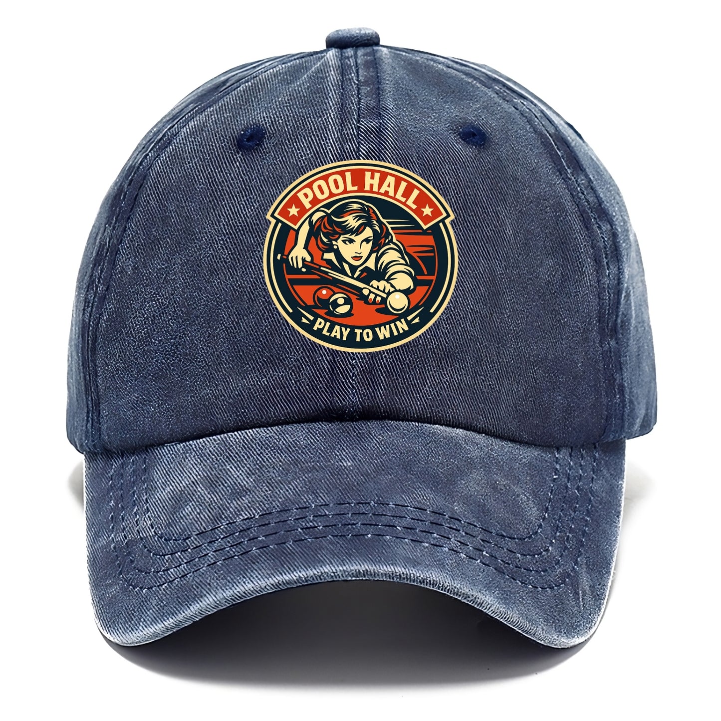 Cue Queen Emblem - Classic Cap - Twilight Navy(Blue)