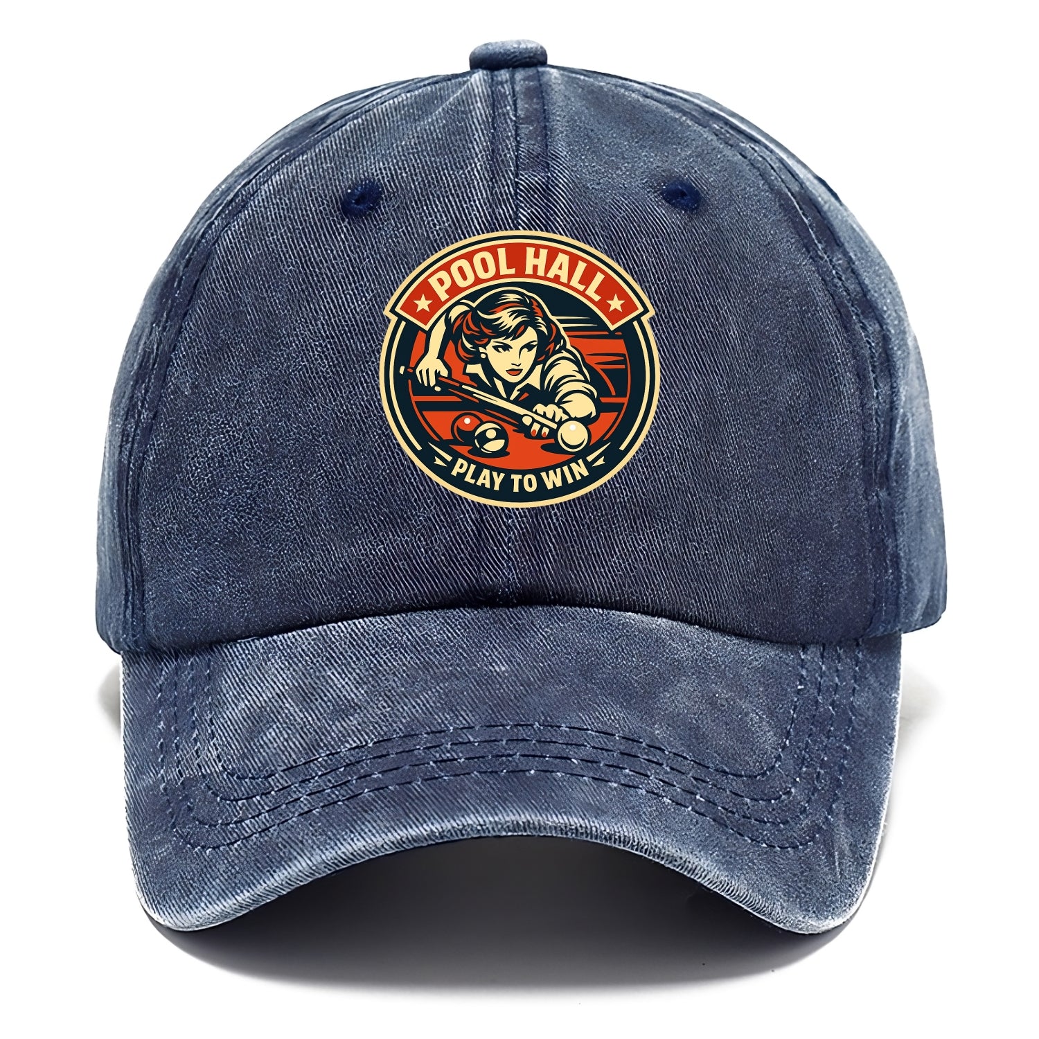 Cue Queen Emblem - Classic Cap - Twilight Navy(Blue)