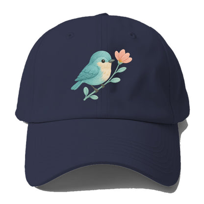 Aqua Chickadee - Baseball Cap - Twilight Navy(Blue)