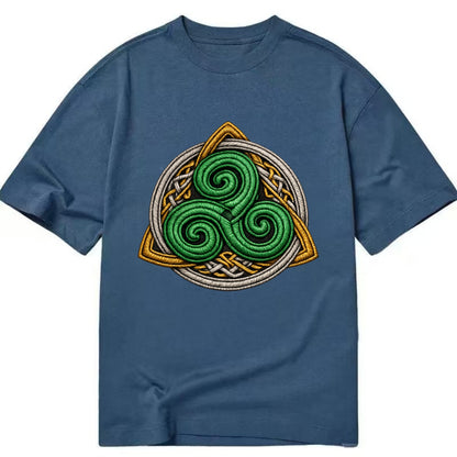 Spiral Knot Triskele - Classic T-shirt - Twilight Navy(Blue)