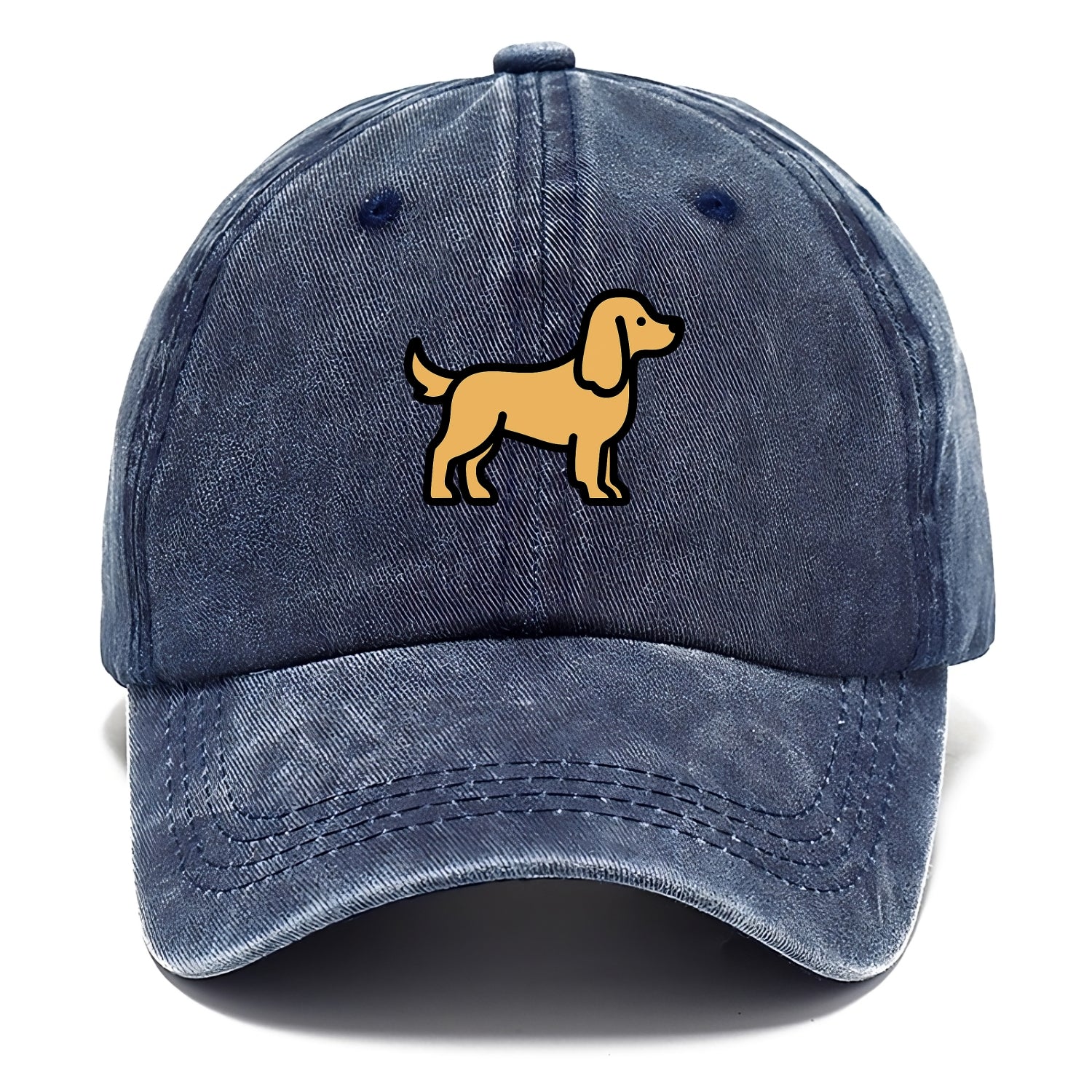 Cocker Spaniel - Golden colored flat side profile - Classic Cap - Twilight Navy(Blue)