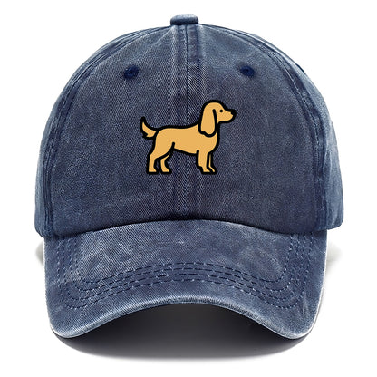 Cocker Spaniel - Golden colored flat side profile - Classic Cap - Twilight Navy(Blue)