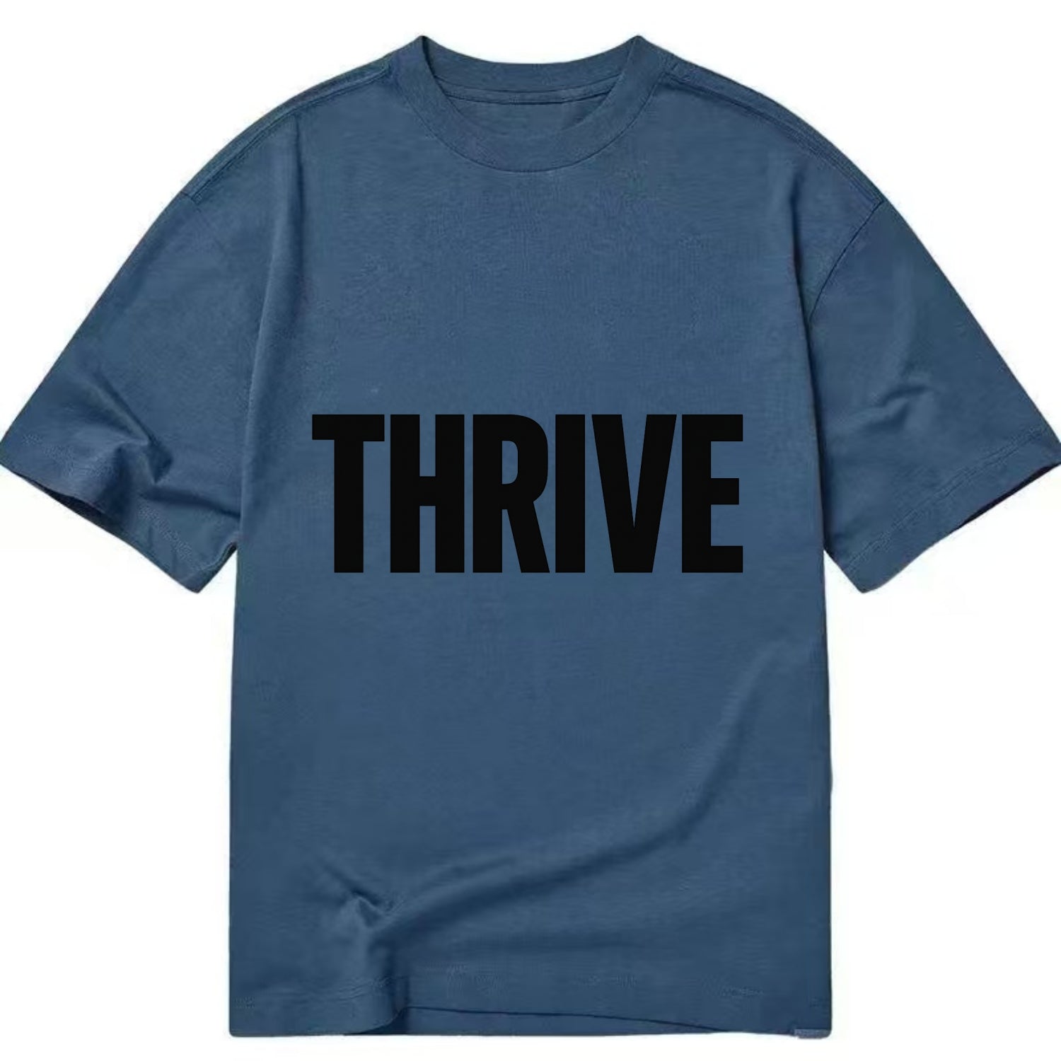 Bold typography design - "THRIVE" - flourishing, doing well - Classic T-shirt - Twilight Navy(Blue)
