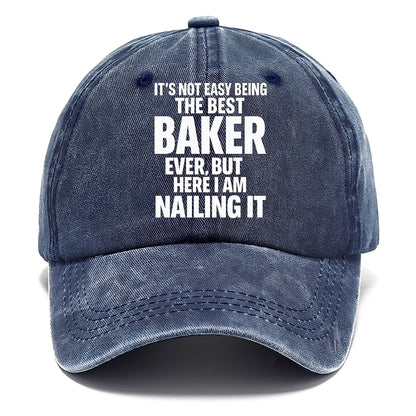 It's not easy being the best BAKER ever, but here I am nailing it - Classic Cap - Twilight Navy(Blue)