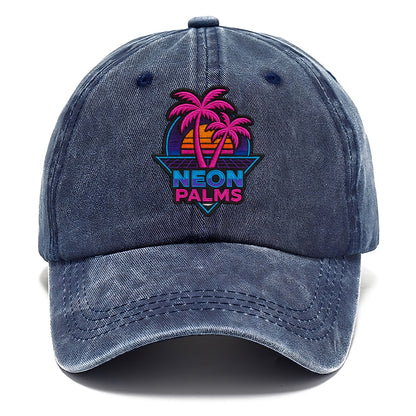 Neon Palms - Classic Cap - Twilight Navy(Blue)