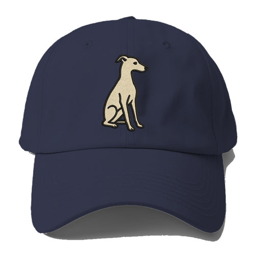 Italian Greyhound - Gray sitting pose - Baseball Cap