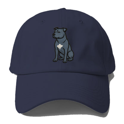 American Staffordshire Terrier - Blue embroidered design - Baseball Cap For Big Heads - Twilight Navy(Blue)