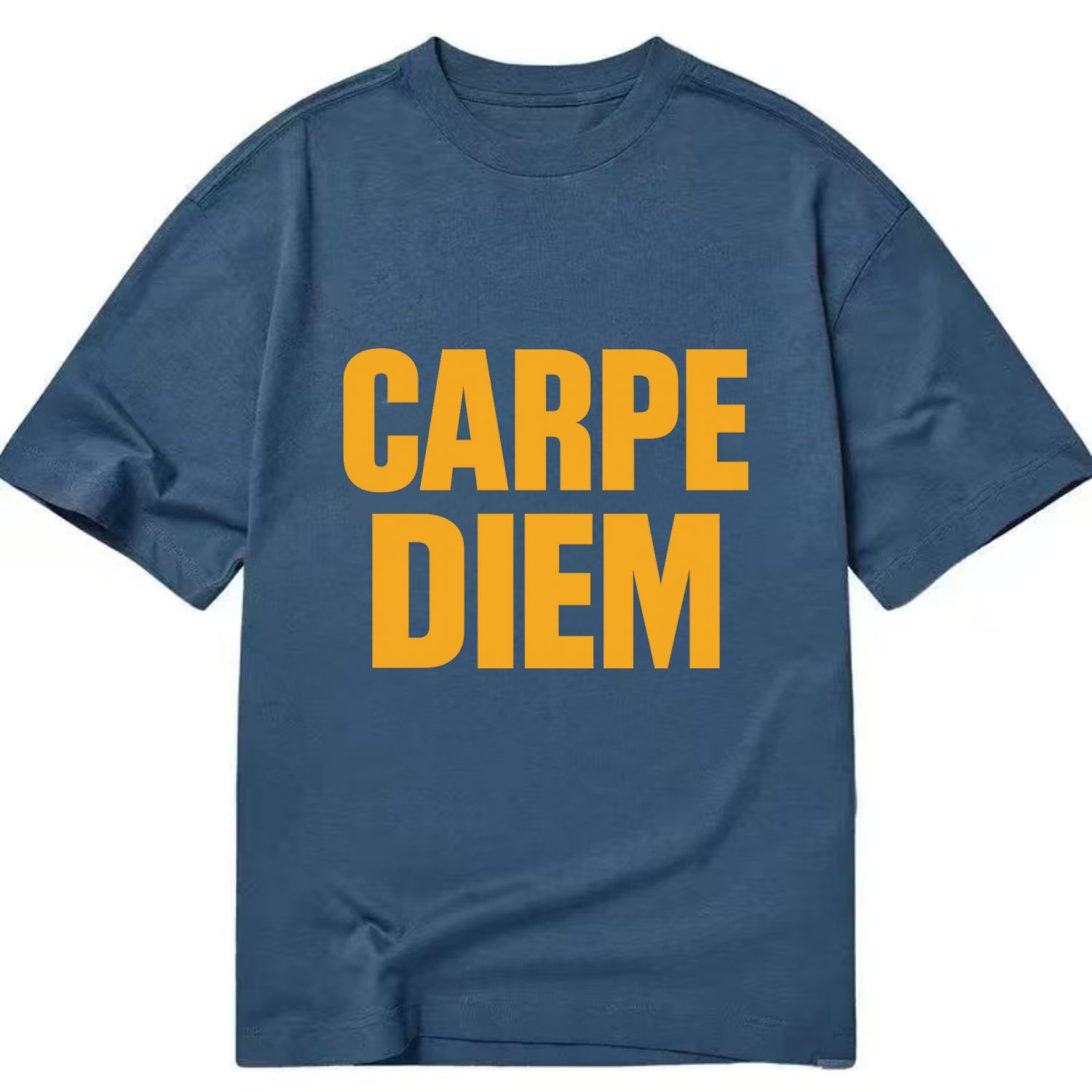 Bold typography design - "CARPE DIEM" - seize the day - Classic T-shirt - Twilight Navy(Blue)