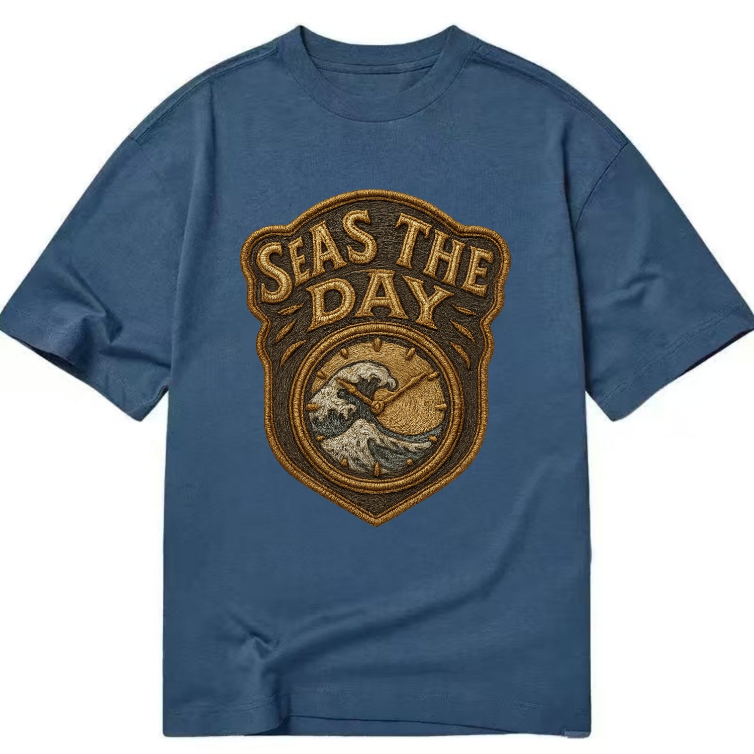 Seas The Day  - Classic T-shirt - Twilight Navy(Blue)
